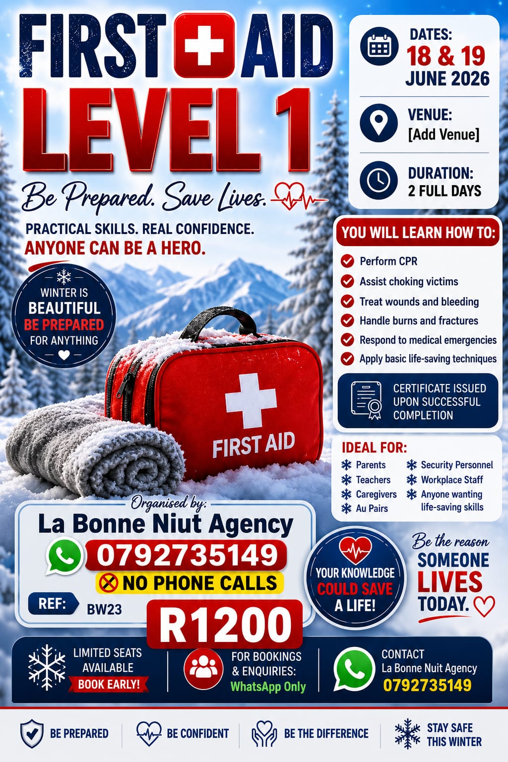 First Aid Level 1